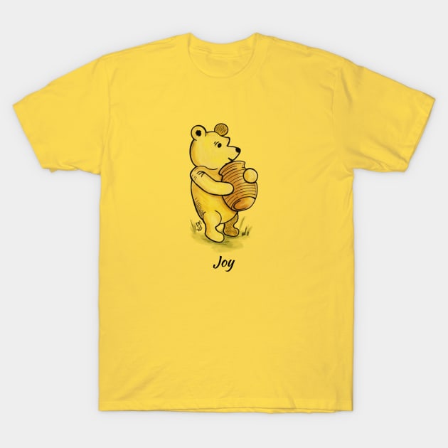 Joy - Winnie the Pooh T-Shirt by Alt World Studios